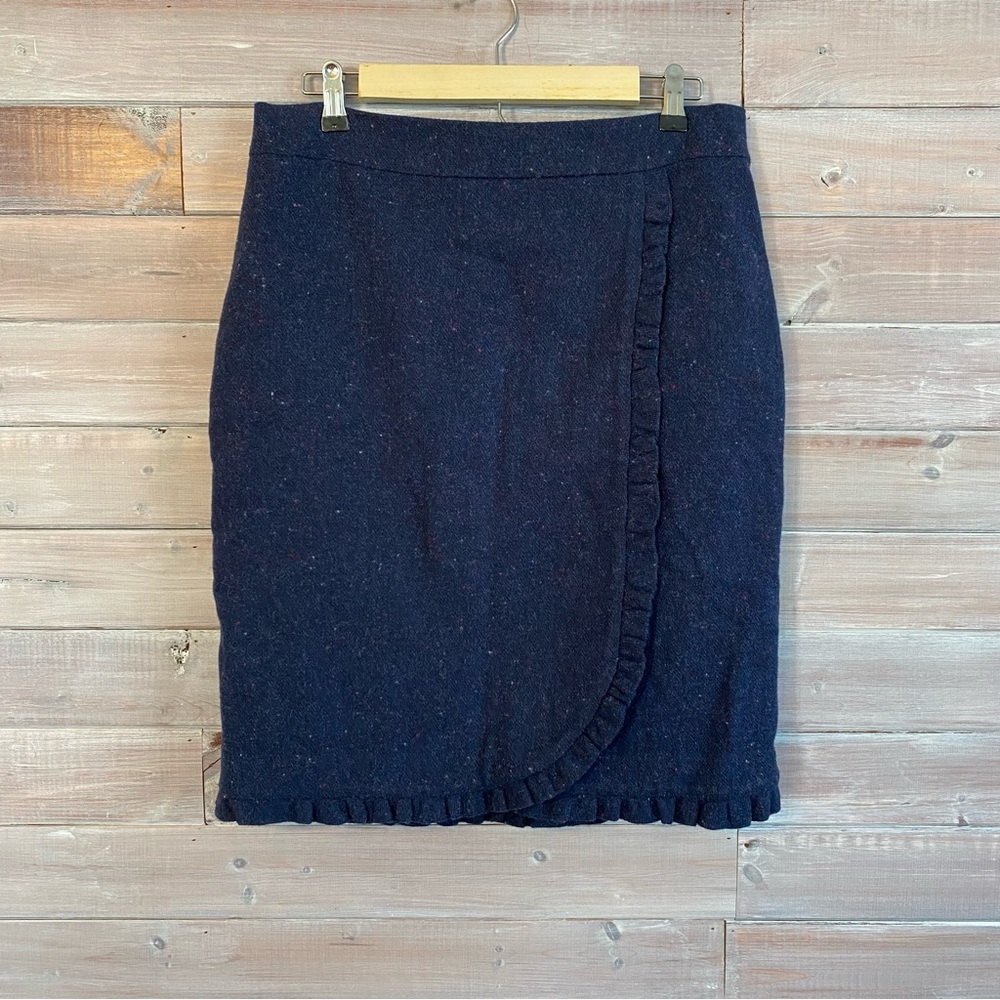 Talbots blue wool skirt 10